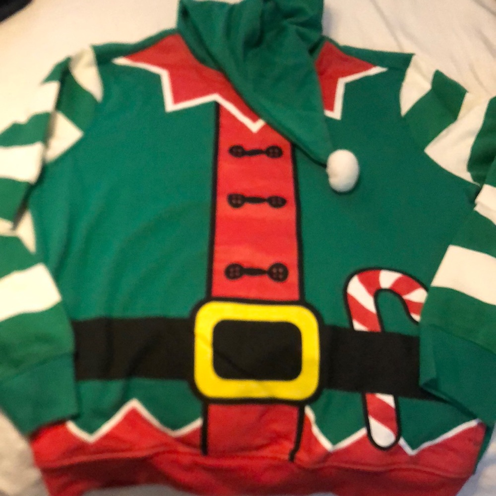 Christmas Sweatshirt with pockets and hood